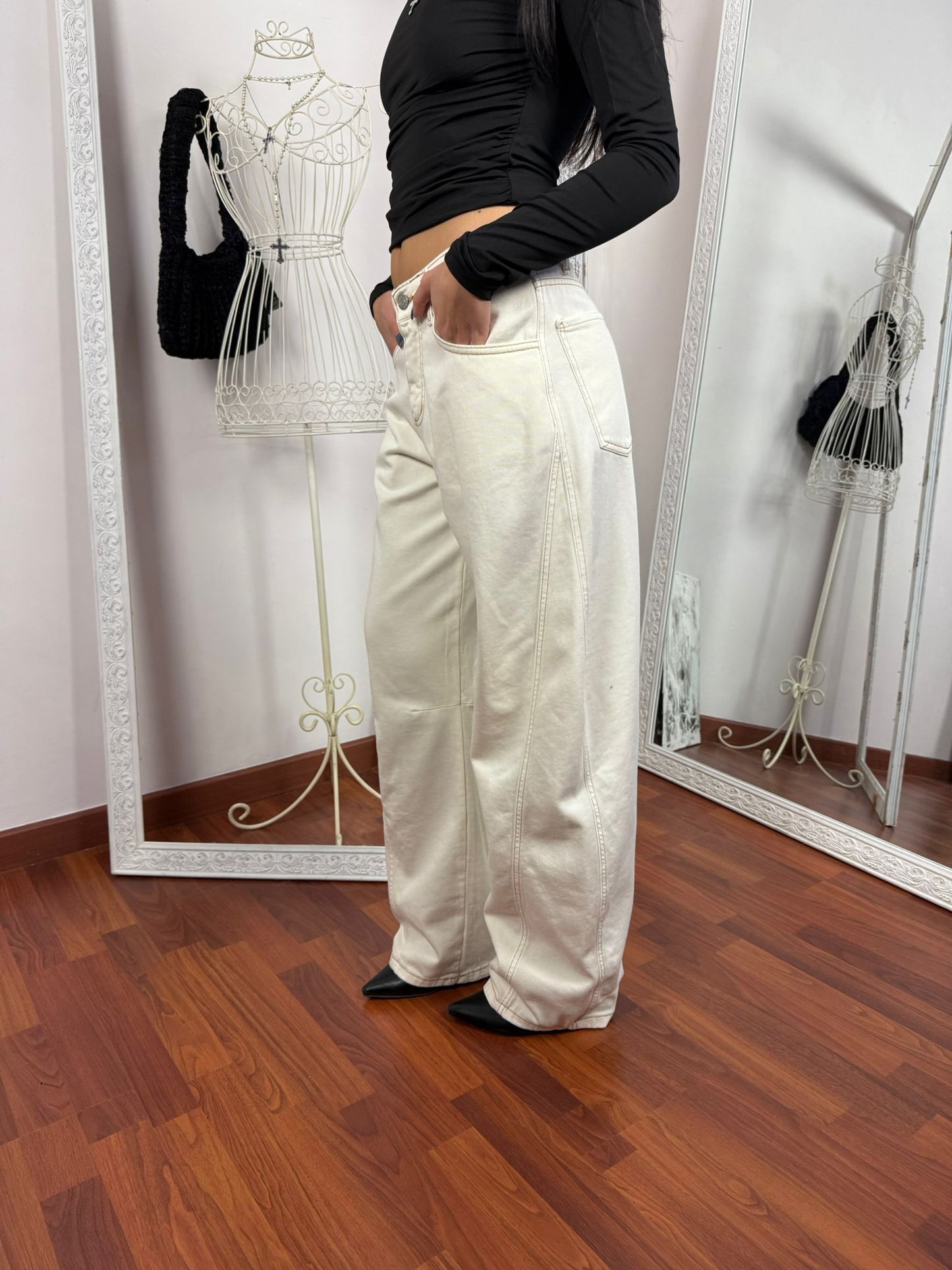 Jeans Ballon Sour Cream