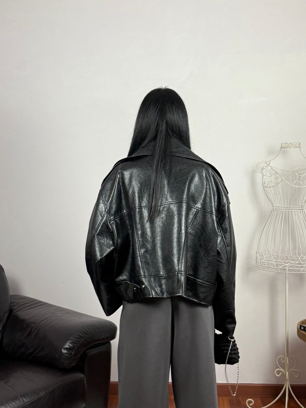 LEATHER OVER JACKET