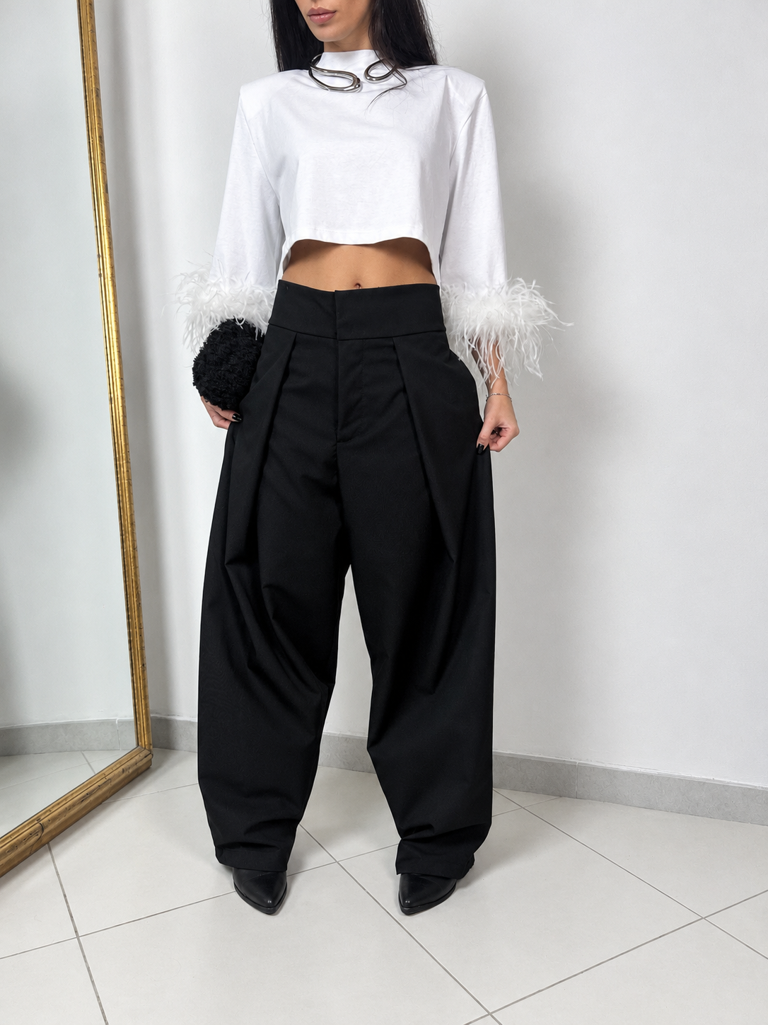 PLEATED BALLON PANTS