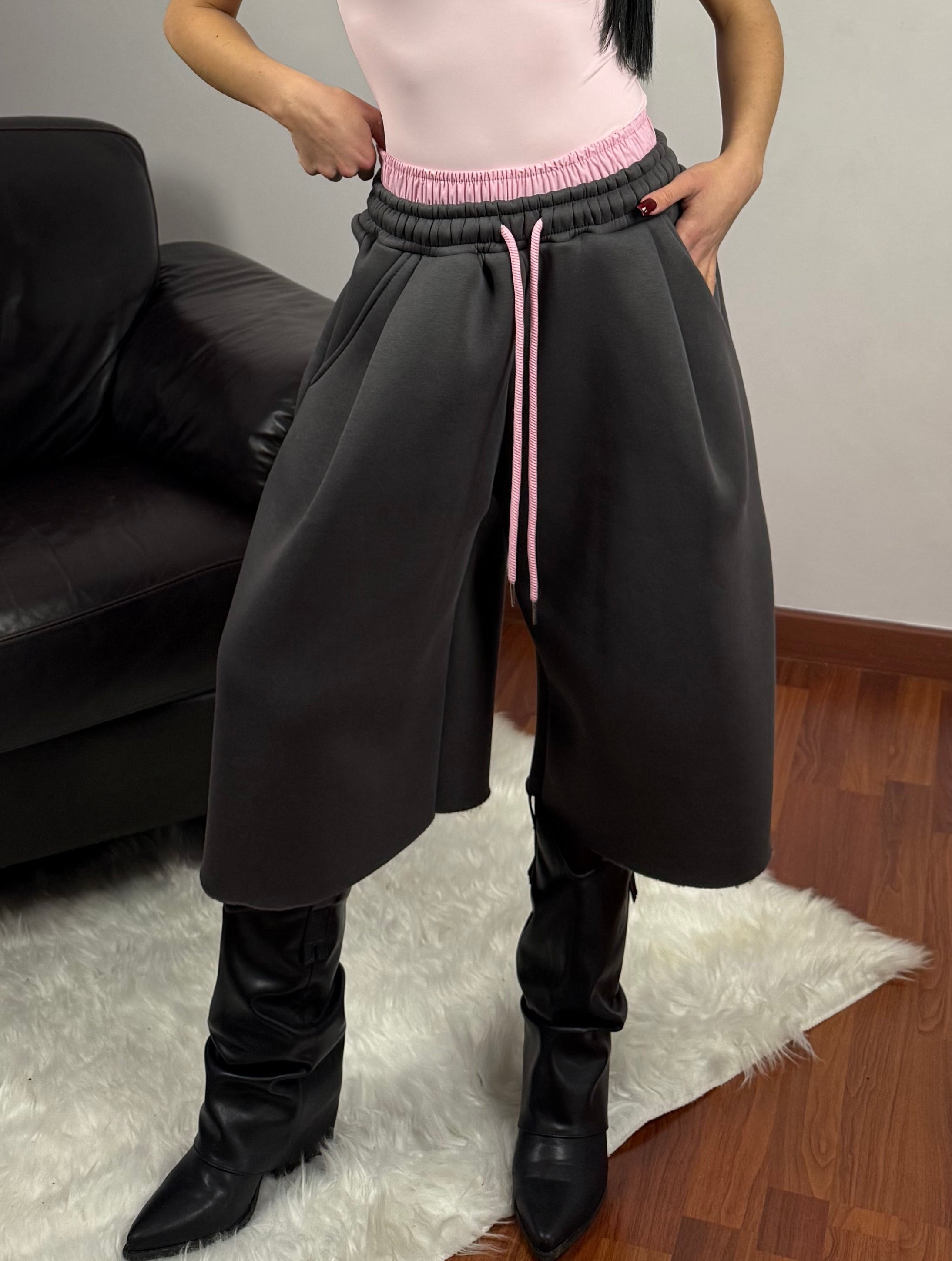 COZY SHORTS GRIGIO ANTRACITE