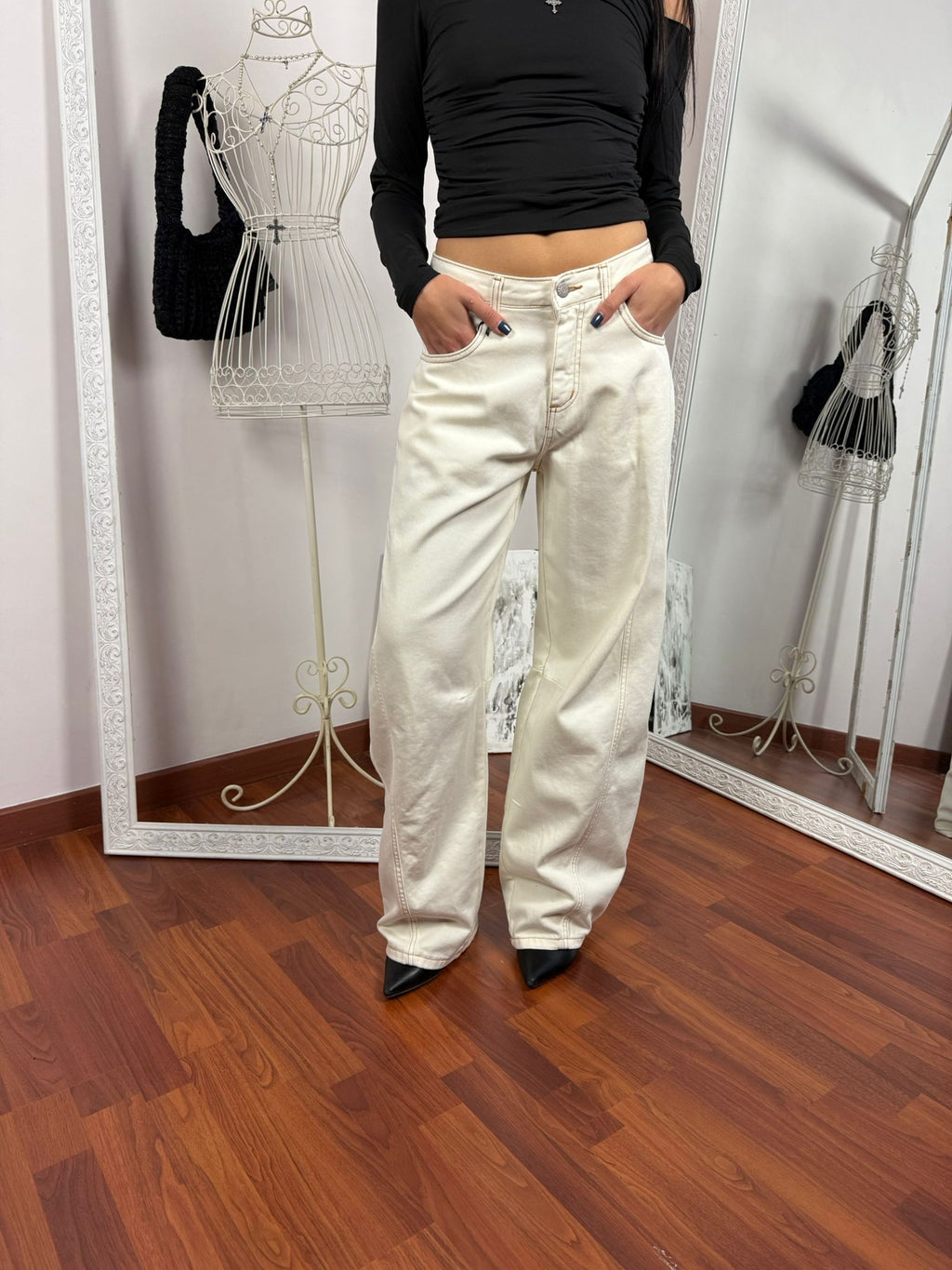 Jeans Ballon Sour Cream