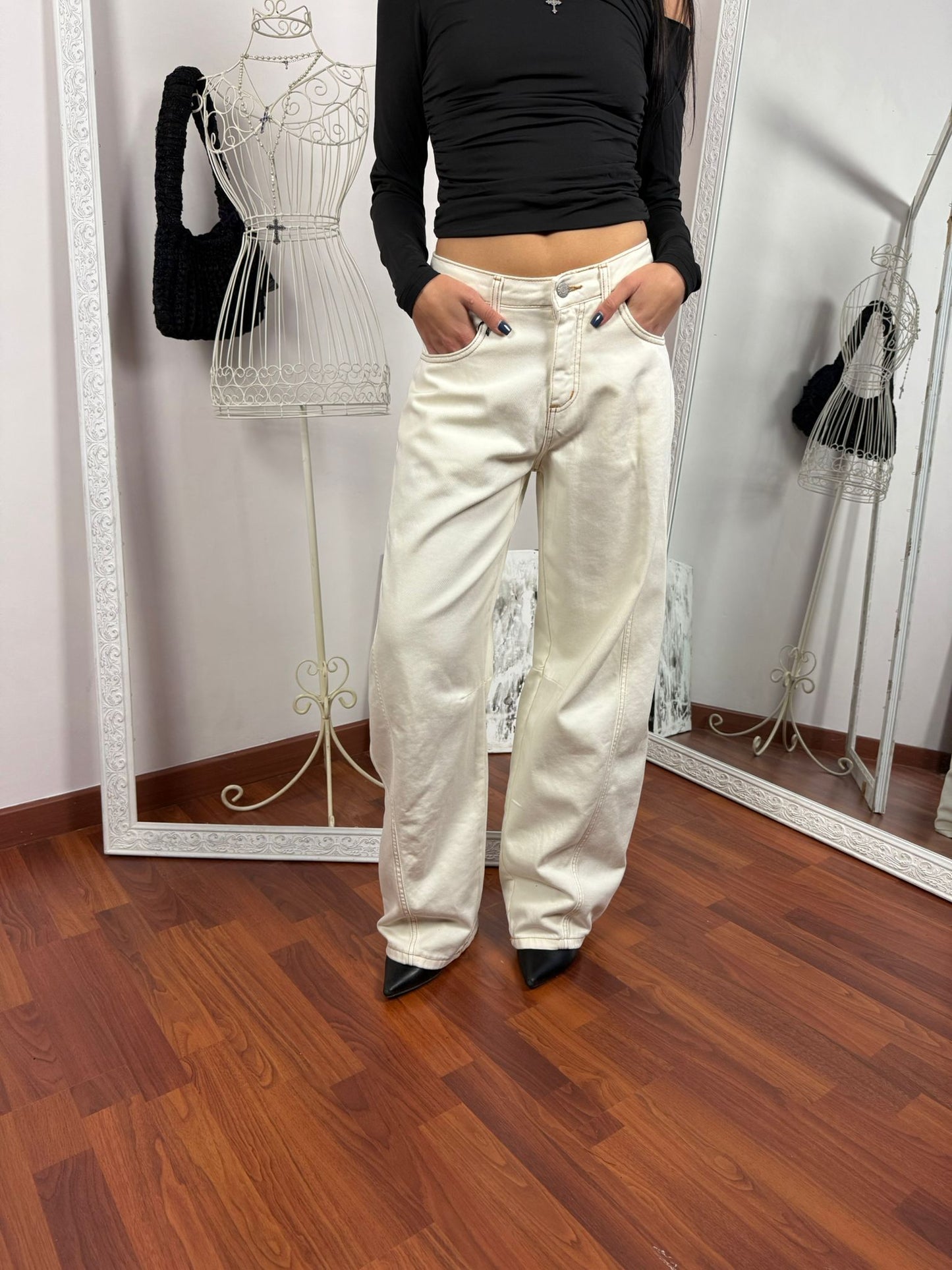 Jeans Ballon Sour Cream