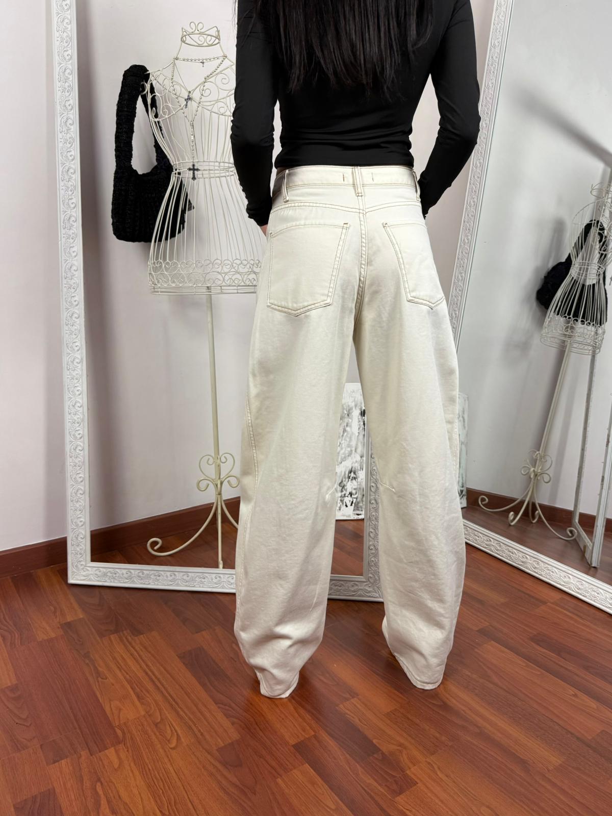 Jeans Ballon Sour Cream