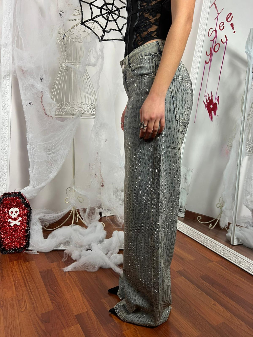 Crystal Drip Denim