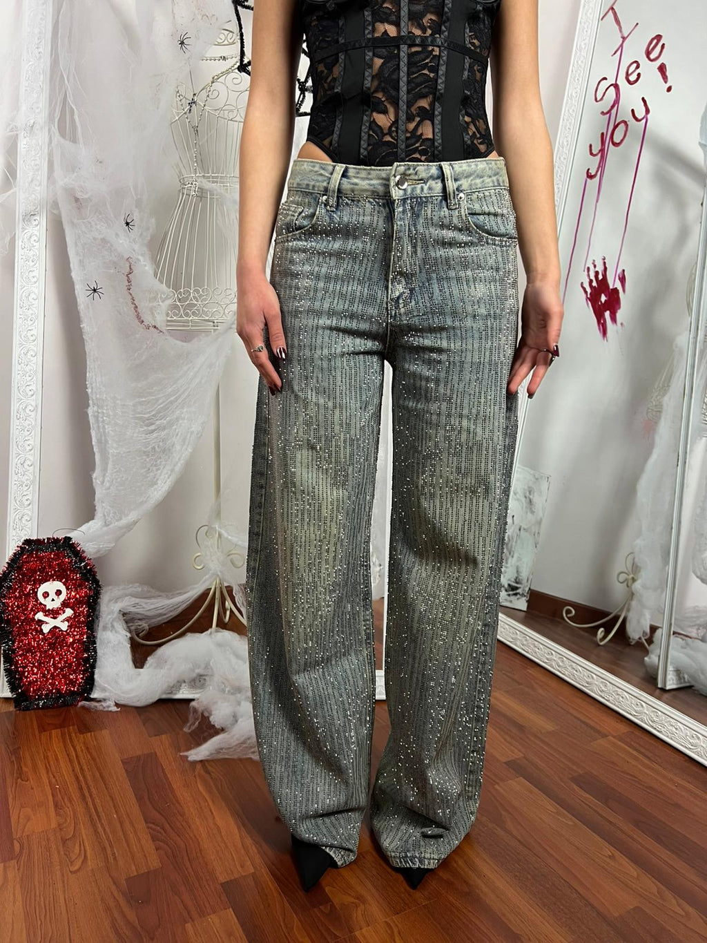 Crystal Drip Denim