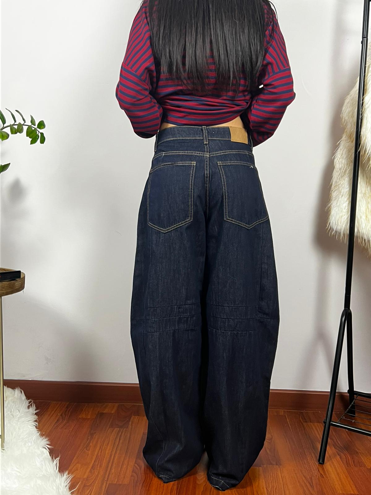 Jeans Ballon Dark Blue