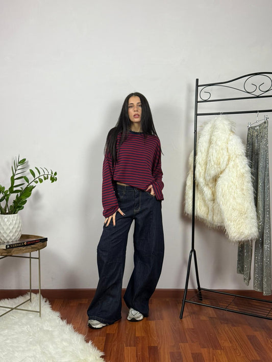 Jeans Ballon Dark Blue