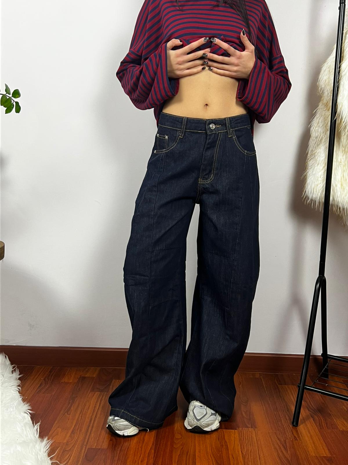 Jeans Ballon Dark Blue