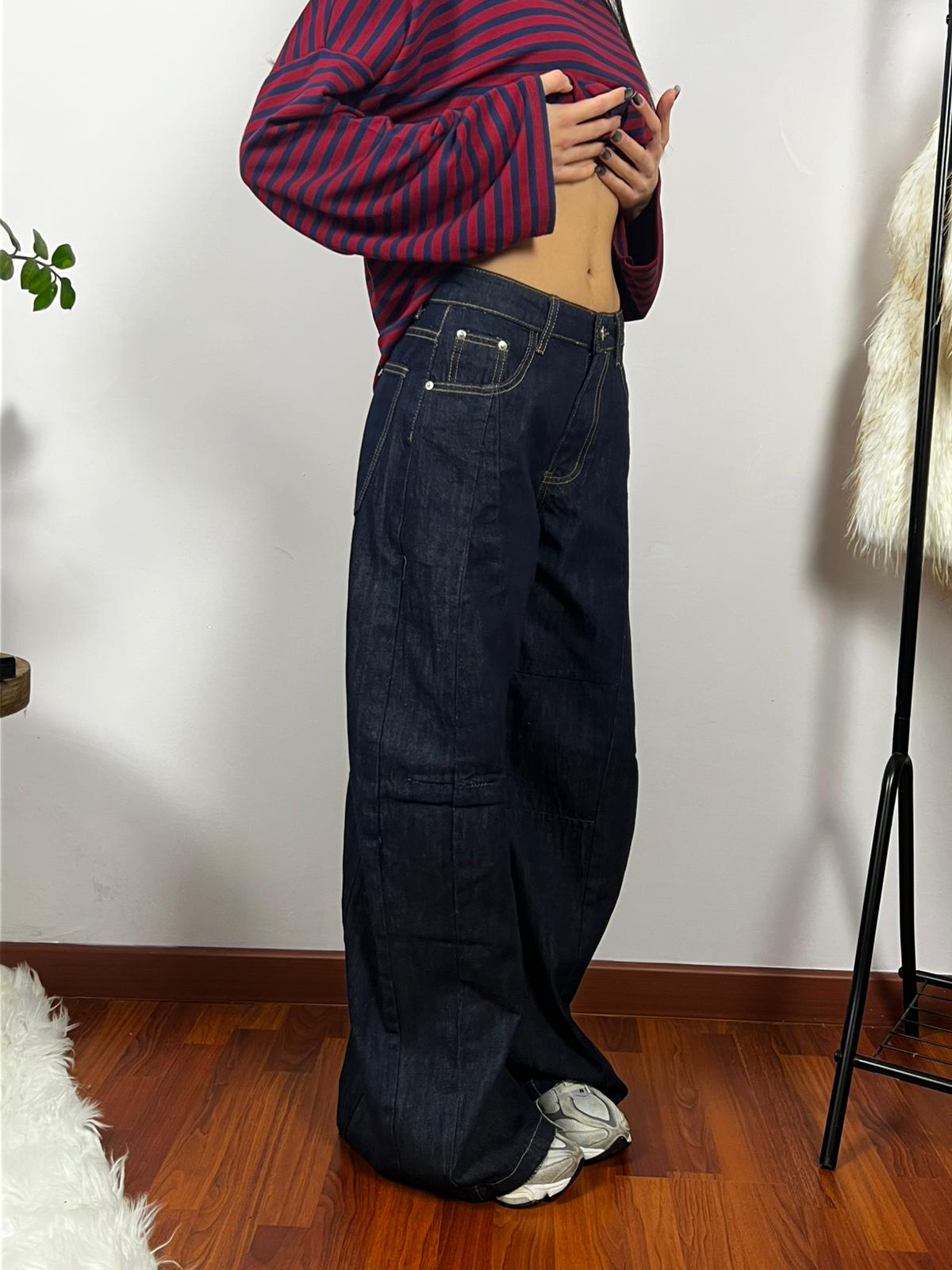 Jeans Ballon Dark Blue