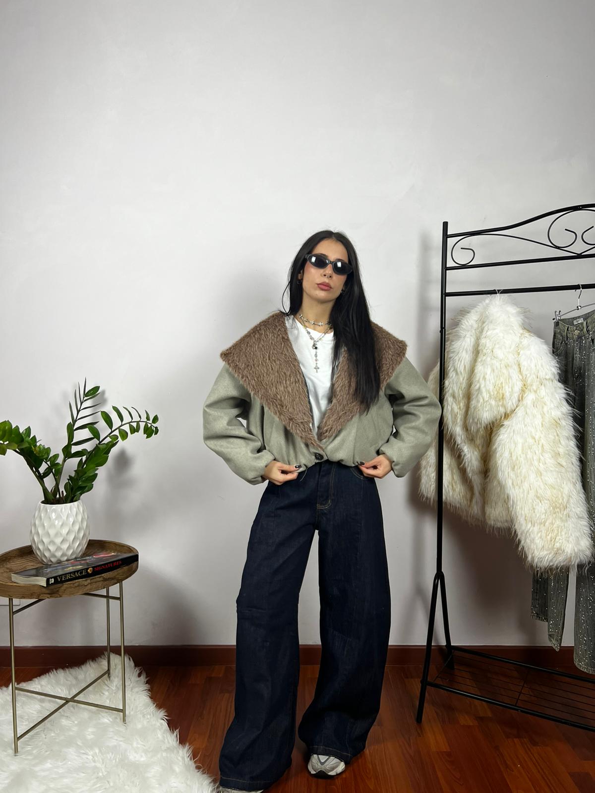 EcoFur Bomber Coat