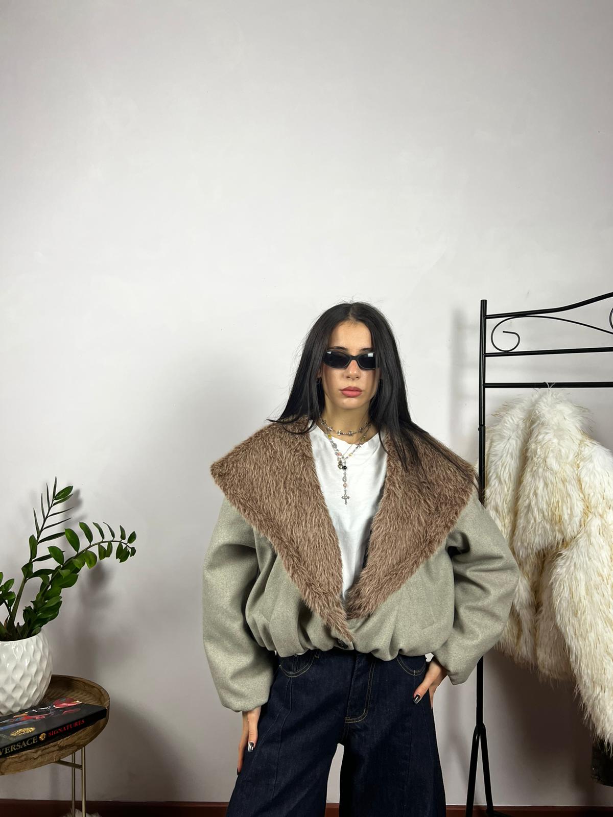 EcoFur Bomber Coat