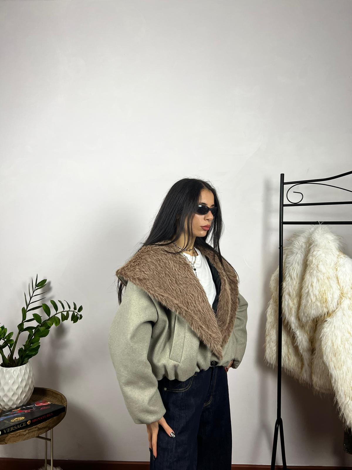 EcoFur Bomber Coat