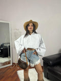 CLOUD CROP BLOUSE