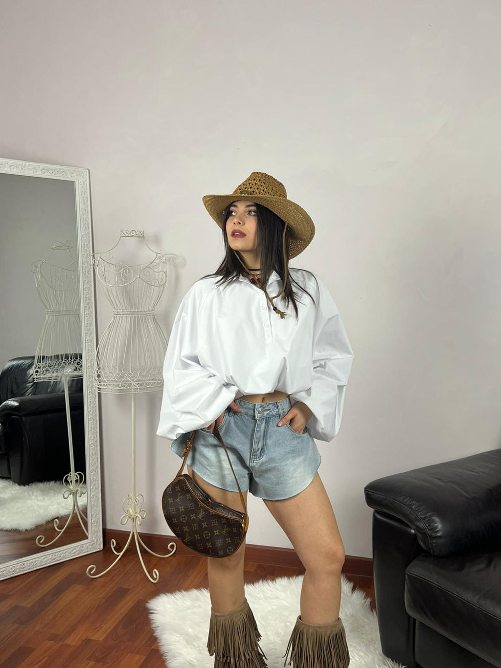 CLOUD CROP BLOUSE