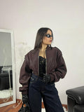 BOMBER CROP SIENNA